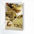 Karte - Goldener Stern - Weihnachtskarte Karte - Goldener Stern - Weihnachtskarte