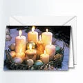 Karte - Weiße Kerzen - Weihnachtskarte Karte - Weiße Kerzen - Weihnachtskarte