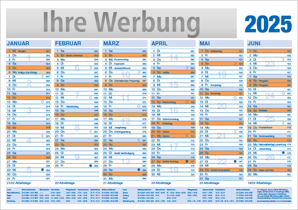 Tafelkalender M Werbekalender 2019 WALTER Medien GmbH