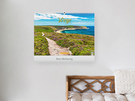 Bildkalender sind beliebte und dekorative Werbeartikel